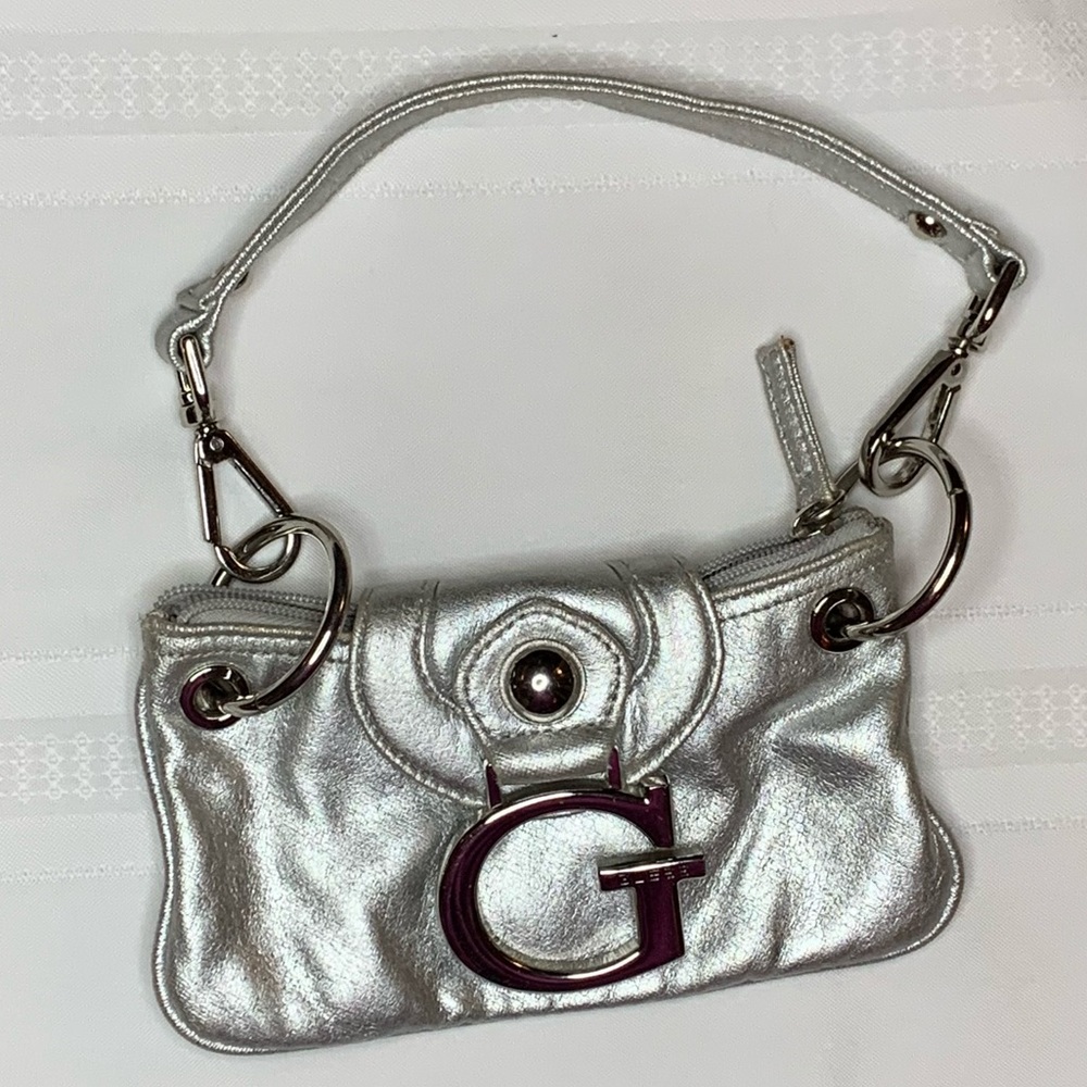 Silver Guess clutch